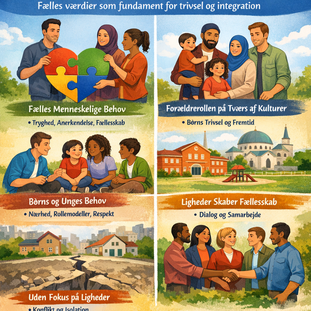 Ligheder mellem grupper med og uden muslimsk baggrund – Fælles værdier som fundament for trivsel og integration